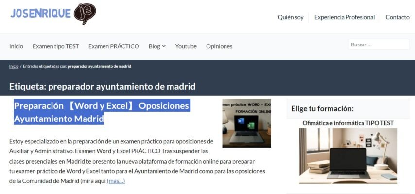 Administrativo Comunidad de Madrid y Ayuntamientos